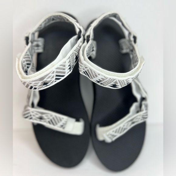 Teva Original Universal Boomerang Sandals Fully Adjustable 1003987 Wh/Blk/Gry 8 - Picture 8 of 11